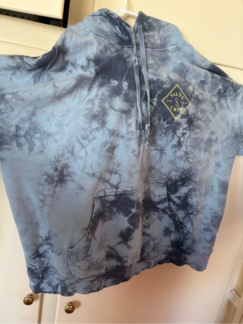 Salty Crew Blue Tie-Dye Pullover Hoodie